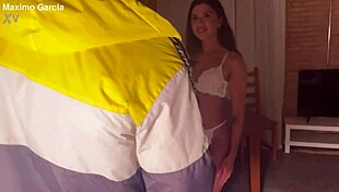 Hot Brunette Takes Cock