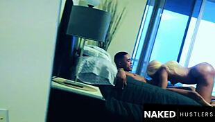 ebony blonde feels pure pleasure twerking her big ass on that massive bbc dick