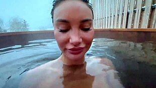 Monika Fox Gives Winter Quick Blowjob And Masturbates In Nature Surrounded By Snow