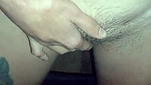 Wet Brunette Skinny Girl Fingers Her Hairy Pussy To Multiple Orgasms