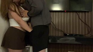 Pinay Babysitter Fucks TV Technician in Bathroom