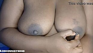 Solo woman masturbates her big clit to intense orgasm