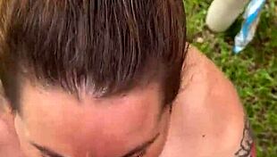 why am i sucking this dick outdoors with lechita?