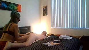 couple starts with ass play using toys then moves to intense fucking session with assplay and hardcore action