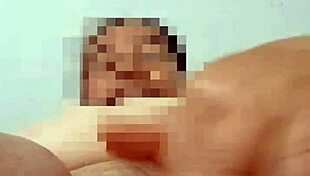 Grandma shares her carrot in the cozy bedroom