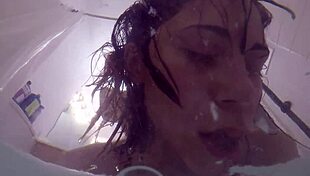 Candy cruises bathtub pov with deepthroat gagging and choking