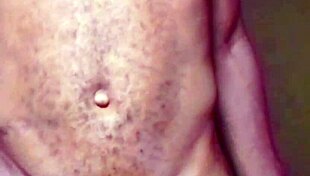 lonely african man caresses his cock and ass after naked dance