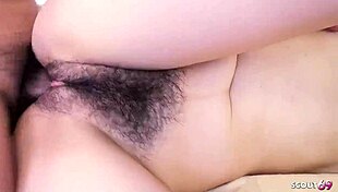 I creampied Japanese teen's hairy pussy deeply