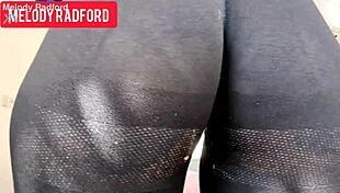 milf in sheer leggings gets fucked by melody radford