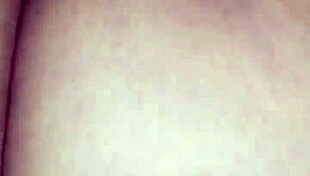 the bbw rides in reverse cowgirl position, bouncing wildly.