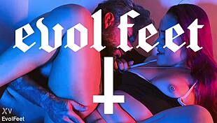 Imagine licking my feet while pounding my wet pussy