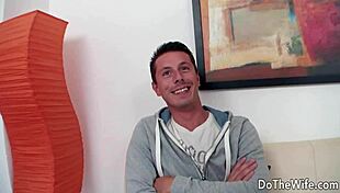 Blonde Housewife Joana White Enjoys Interracial Encounter While Husband Watches