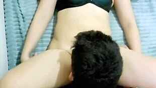 Asian Housewife's Wet Pussy Licked By Old Man In Cuckold Bedroom Scene