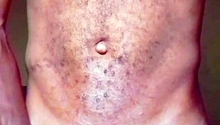 lonely african man caresses his cock and ass after naked dance