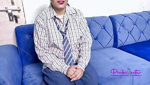 Teacher and student share a close moment in class