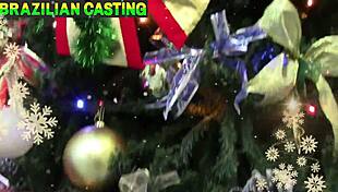 your christmas gift cums hard on tasty pussy and ass