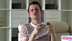 troublemaker stepsis bonnie dolce invites stepbrother to join lesbian threesome