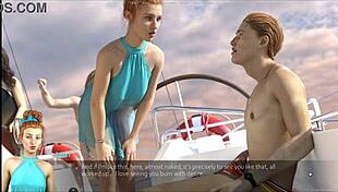 one shot hentai game ep 1 with orgy party at sea