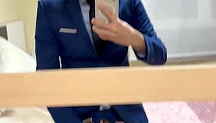 hot daddy jerks off and busts thick load