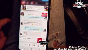 Schlanke Reife Rothaarige Deutsche Frau Beim Pov Sextreffen in Der Öffentlichkeit