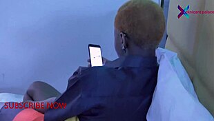 Horny visitor moans during foreplay and orgasm.