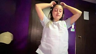 Private Doctor Roleplay Deviates from Consultation, Receives Facial Cumshot in Bedroom