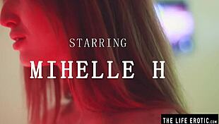 pretty redhead whipping her own ass until she cums