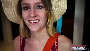 horny blonde cutie pixie pie fingers her pussy and gets banged