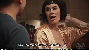 Passionate Brunette In Stockings Enjoys Fucking Spanish Sub 😍