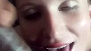 lena starr experiences cum landing in her eye during intense facial