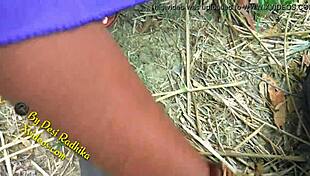 Indian couple enjoys outdoor nature adventure