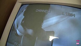 a hidden camera captures cami swallowing a big cock from the glory hole, with deepthroat and cum in mouth