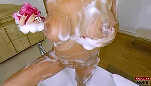 Hot Bath! Busty Milf Rides in Cowgirl Position