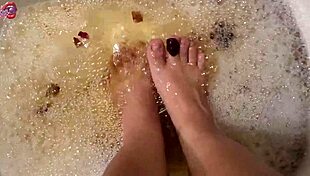 Relaxing Foot Wash with Rose Petals and Herbs Post Work