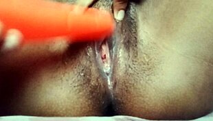 Teen girl masturbates with toy