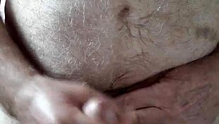 Rustyas1 - Happy Hairy Big Belly Me Masturbating My Small Cock