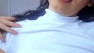 Hot Brazilian brunette asks you to cum for her