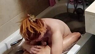 Boldly find mother-in-law naked in bathtub and fuck her