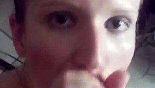 lena starr experiences cum landing in her eye during intense facial