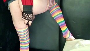 I fuck my boyfriends ass and he ends up with his cock anal strapon