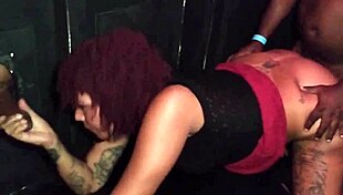 Slut enjoying glory hole banging.