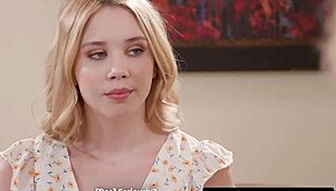 busty milf dee williams gives titty fuck while naughty stepbae watches