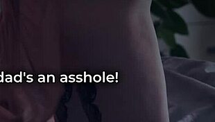 Redhead stepmom sneaks into bed for hard dick