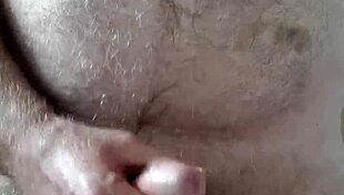 Rustyas1 - Happy Hairy Big Belly Me Masturbating My Small Cock