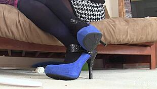 beautiful suede shoes in hospital fetish