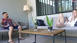 Fuck my ass, this guy with a huge dick is pounding a hot 19-year-old blonde anally!