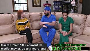 the cum clinic extraction 10 - doctor tampa gets treated by female doctor & nurse 😈