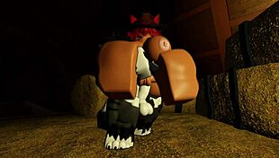 Hot cowgirl intensely fucks to milk big wolf cock