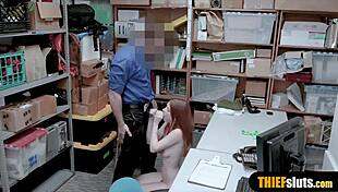 Cute Redhead Teen Shoplifter Caught And Punished In Store