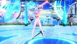 Hatsune Miku Performs AI No Uta In Project Diva Nude Mod Rabbit Hole Costume With Big Tits And Ass